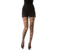 Gi&Gi 40 denier sheer tights characterized by a rear stripe with ROCK writing when optimism is in fashion...here is the coolest lettering trend of the moment! No. 1627 (S)