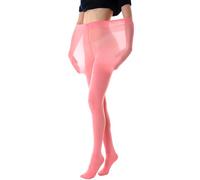 Gi&Gi Curvy Tights Plus Size, Curvy 80 Denier Opaque Socks with Soft Microfibre, Pink Coral, XXL-3XL Plus