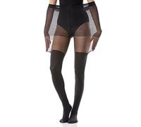 Gi&Gi Curvy Women's Tights Faux Parisian Super Size Winter Microfibre Plus Size 40-120 Denier Made in Italy N.1615 (XXXL)