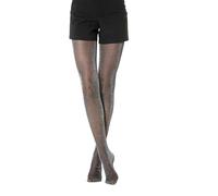 Gi&Gi Sheer Tights 40 Den Glitter, women's tights characterized by a particularly brilliant glitter effect. (IT, Text, L, XL, Regular, Regular, BLACK)
