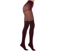 Gi&Gi tights for women patterned,Women’s 40.120 denier over-knee effect tights (UK, Alpha, S, M, Regular, Regular, bordeaux)