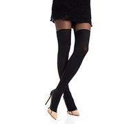 Gi&Gi tights for women patterned,Women’s 40.120 denier over-knee effect tights (UK, Alpha, S, M, Regular, Regular, blak)