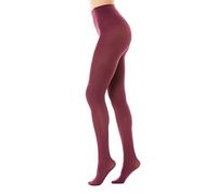 Gi&Gi Women's Opaque Winter Tights 3D Microfibre, Reinforced High Waist Tights 120 Denier N.1274 COLORED (IT, Text, L, XL, Regular, Regular, bordeaux)