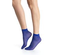 Gi&Gi Women's Sheer Ankle Socks, Lightweight Nylon, 20 DEN, Multiple Colours, 10 Pairs (UK, Alpha, One Size, Regular, Regular, BLUE)