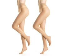 Gi&Gi Women's Sheer Tights, 20 Denier,Stockings Women's Sheer Tights Available in Black, Brown, and White (UK, Alpha, S, M, Regular, Regular, NATURAL 2 PAIRS)