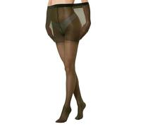 Gi&Gi Women's Sheer Tights Super Size Plus Size 40Denier Extra Comfort Made in Italy, dark green, XXL