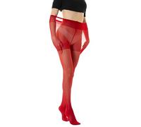 Gi&Gi Women's Sheer Tights Super Size Plus Size 40Denier Made in Italy, red, XXL/3XL