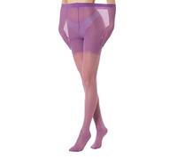 Gi&Gi Women's Sheer Tights Super Size Plus Size 40Denier pink, XXL