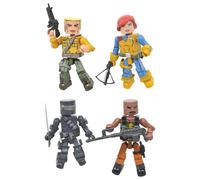 Gi Joe Minimates Series 1 Box Set | Snake Eyes, Scarlett, Duke, Roadblock