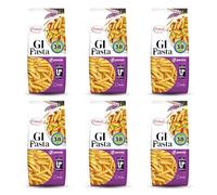 GI Pasta Penne for Diabetics | High Protein & High Fibre | Low Carbohydrate & Low Glycemic Index (38) | 4 Natural Ingredients (pack of 6)