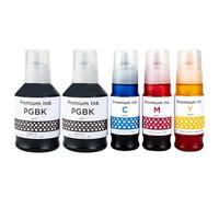 GI51 GI50 Ink Cartridges Compatible with Canon Pixma GI-51 GI-50 Ink Bottle Multipack for Pixma G1520 G1530 G1560 G2520 G2560 G2570 G3520 G3560 G4570 G5050 G6050 G7050 GM2050 GM4050 (5-Pack 2BK/C/M/Y)