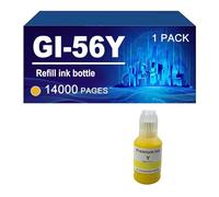 GI56 GI-56 Refill Ink Bottles Compatible For Canon MAXIFY GX3050 GX4050 GX5050 GX6050 GX7050 Printer, 6000/14000 Pages,Magenta-1 Pack