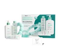 GIA Online Store Ceramide Oil Control Set - Compatible with Face Facts Foaming Cleanser 200ml, Hydrating Toner 200ml, Gel Cream 50ml, Bubble Headband & Thank You Card - Complete Set for Oily Skin