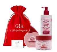 GIA Online Store Raspberry Ripple Body Care Set - Compatible with Face Facts Scuup - Whipped Body Butter 110ml, Cream Body Lotion 200ml & Swirled Body Cream - Hydrating Gift Set for Smooth Soft Skin
