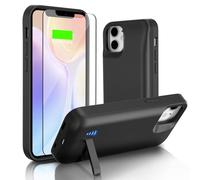 Giabuao Battery Case for iPhone 12 Mini/13 Mini (5.4"), Real 8500mAh Slim Rechargeable Extended Charging Case Power Bank with Stand, Portable Protective Case with Battery for iPhone 12 Mini/13 Mini