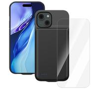 Giabuao Battery Case for iPhone 15, Real 8500mAh Slim Rechargeable Extended Charge Charging Case, Portable Protective Power Bank for iPhone 15(6.1") - Black