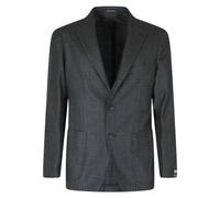 Giacca Lana Seta Pied de Poule - male - Tagliatore - Blazers - Green - XL - Jackets XL
