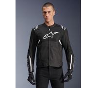 Alpinestars T-Sps Air V2 Motorcycle Textile Jacket, black-white-red, size XL for Men
