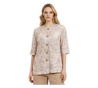 Giaccia a Camicia Manica Corta in Fantasia - female - MALIPARMI - Light Jackets - Beige - L - Jackets L