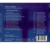 GIACHES DE WERT: VOX IN RAMA - IL SECONDO LIBRO DE MOTETTI NEW CD