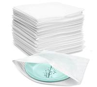 GIAK Foam Packing Sheets 100 Pack, Recyclable Polyethylene, White, 13'' X 13'', Packaging, Storage, Moving