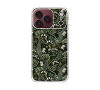 GialCenik Green Botanical Plants Phone Case for iPhone 18 Pro Max, Nature Floral Leaves Cover, Soft Trendy Design TPU Bumper Cover Case