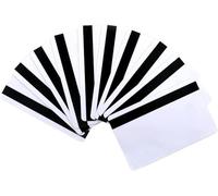 Gialer 100 Pack - Premium White PVC Cards with 1/2" HiCo Magnetic Stripe - CR80 30Mil Blank PVC Plastic Credit/Gift/Photo ID Badge Card - Printable for Card ID Printers