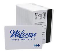 Gialer 250 Pack Hotel & Motel Key Cards Welcome Enjoy Your Stay Card Magnetic Strip Door Card (Blue)
