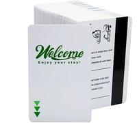 Gialer 250 Pack Hotel & Motel Key Cards Welcome Enjoy Your Stay Card Magnetic Strip Door Card(Green)