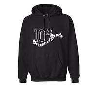 GIALESS Men's Hoody Sweatershirt 10Cc Deceptive Bends Logo Crew-neck t-shirt Black XL