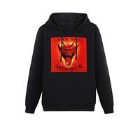 GIALESS Men's Hoody Sweatershirt Long Sleeve Hooded Sweatshirt Uriah Heep Abominog Cotton Blend Hoody Black 3XL