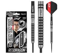 RED DRAGON Gian Van Veen Premium Tungsten Darts Set with Flights and Stems
