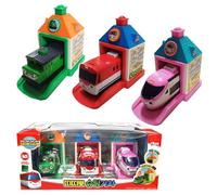 GIANANO 3 Color Bus Figures, Little Bus Friends Ti.ti.po Figures 3-Piece Set