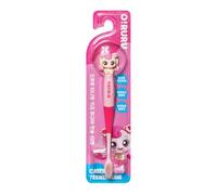 GIANANO Catch Teenieping Character Compact Head Toothbrush, Soft bristles & Easy to Hold Toothbrush, 하츄핑