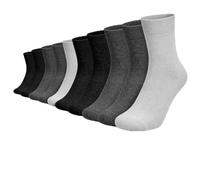 Gianci 5/10/20 pairs Classic Men’s Socks - Premium Cotton Blend Suit Socks for Men - Calf Length - Breathable, Durable & Quick Dry - Office & Casual Wear - Assorted Grey & Black - Mens 7-11