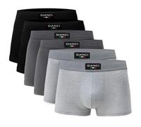 Gianci 6 Pack Mens Boxers Shorts Multipack | Breathable Cotton Boxer Shorts for Men with No Itchy Label | Soft & Flexible Mens Underwear | Skin-Friendly Perfect for Daily Use & Sports