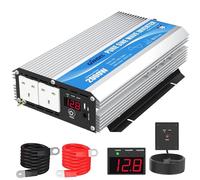 GIANDEL 2000W Pure Sine Wave Power Inverter DC 12V to AC 240V Compatible with Lithium Battery for RVs Off-Grid Solar System Boat Camper UKCA Approved with Remote Controller LED Display