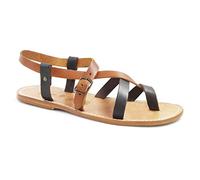 Gianluca - Jesus Sandals Handmade in Genuine Leather - Model Number: 530-U-LGT-CUOIO - Size: 9 UK Dark Brown