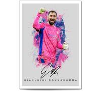 Gianluigi Donnarumma Manchester City Signed Photo Poster Print Picture Display Framed Autograph Memorabilia for Football Fans Gift Italy (Donnarumma Grey, A4 Print (Unframed))