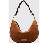 GIANNI CHIARINI Cleo Leather Shoulder Bag with Braided Removable Handle