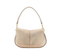 GIANNI CHIARINI Helena Round grained flap leather shoulder bag - Pink One Size