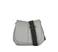 GIANNI CHIARINI Helena Round textured-leather shoulder bag - Grey One Size