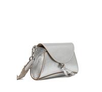 GIANNI CHIARINI Margot metallic-leather fringed-strap crossbody bag - Grey One Size