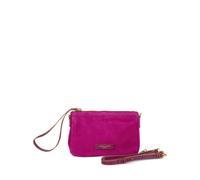 GIANNI CHIARINI Nora zip suede clutch bag - Pink One Size