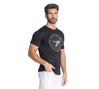 Gianni Kavanagh Men's Black Carats Crystals Tee T-Shirt, XS
