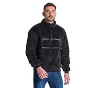 Gianni Kavanagh Men's Black Signature Sherpa Sweat Sweatshirt, M