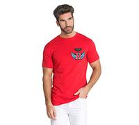 Gianni Kavanagh Men's Red Anarchy Patch Tee T-Shirt, S