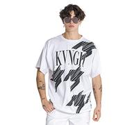 Gianni Kavanagh Men's White Acronym Oversized Tee T-Shirt, S