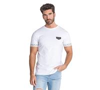Gianni Kavanagh Men's White Anarchy Elastic Tee T-Shirt, S