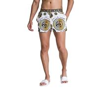Gianni Kavanagh Men's White Beirut Swimshorts Swim Trunks, XS